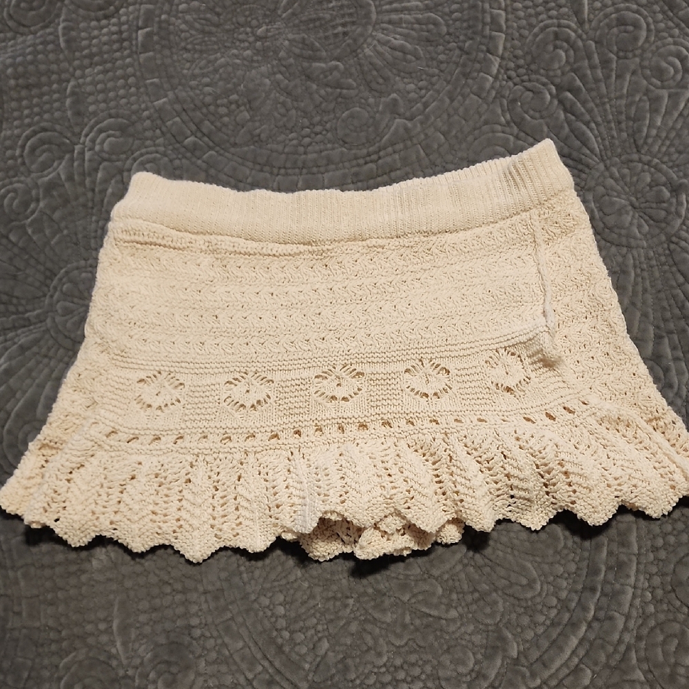 free people Beige Knit Skort